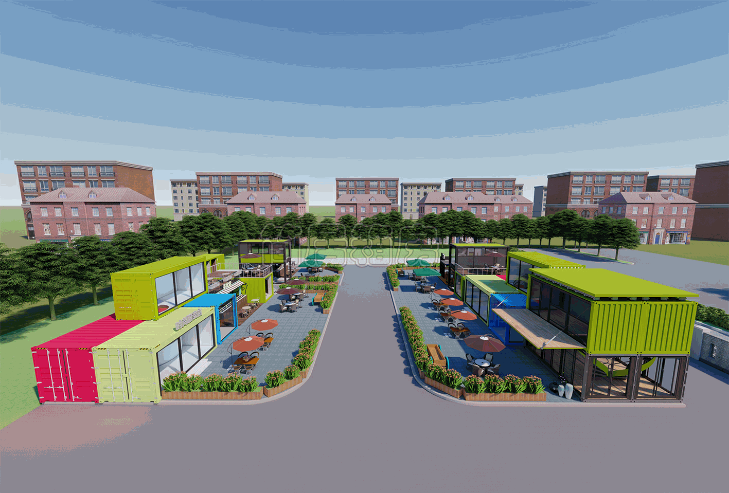 集裝(zhuang)箱(xiang)商舖(pu)